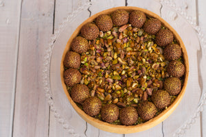 TORTA DE BRIGADEIRO E PISTACHE