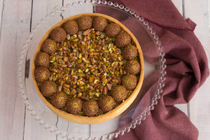 TORTA DE BRIGADEIRO E PISTACHE